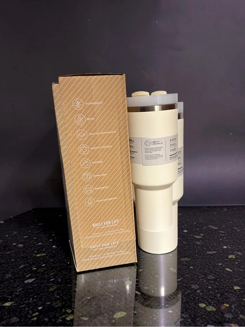 Big Grip Stanley Travel Quencher 40 oz. New with tags. Frost Pearlescent